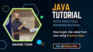 Java Tutorial OOP Basics How to get value from user using Scanner class Anand Tank