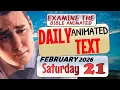 JW DAILY ANIMATED TEXT Jehovah Is the Living God EXAMINE THE BIBLE ANIMATED