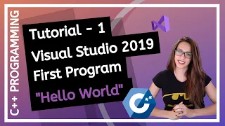 C FOR BEGINNERS 2025 - First program Hello World using Visual Studio 2019 PROGRAMMING TUTORIAL