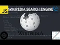 Wikipedia With JavaScript Wikipedia Search Engine Coding Challenge