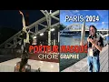 Paris 2024 - Olympic masked torchbearer