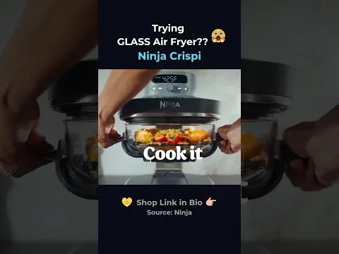 😱Trying the GLASS Air Fryer? 😱 | Ninja Crispi Pro 6-in-1 Glass Air Fryer - YouTube thumbnail