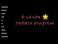 K-shape pattern program Java