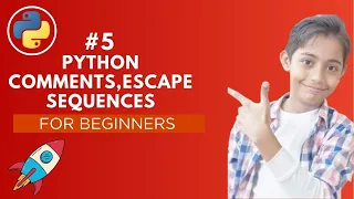Comments Escape Sequences Print Statement Python Tutorial - Day