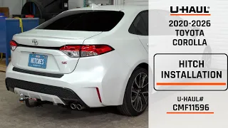 2020-2026 Toyota Corolla U-Haul Trailer Hitch Installation CMF11596