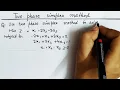 Lec-14 Two Phase Method In Hindi For No Feasible Optimal Solution Operation Research