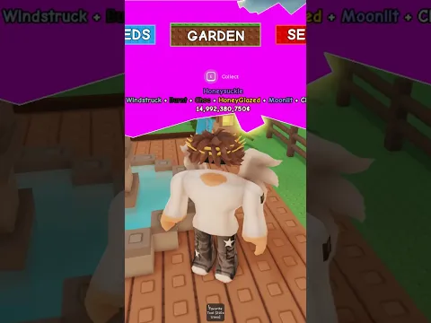 Grow a garden #honeysuckle #growagardenroblox #growagarden #hermanplayz #ytshorts