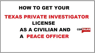 how to get your texas private investigator license