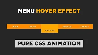 Cool Menu Hover Effects using HTML CSS