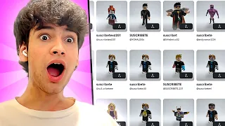 AÑADIENDO SUSCRIPTORES EN ROBLOX CON BAILES! 7