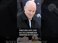 Why did Gov Cox go to a homeless shelter in Tooele