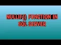 NULLIF IN SQL SERVER BY SQL SERVER TRAINING SESSIONS