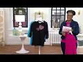 Quacker Factory Love is in the Air Waffle Sleeve Top on QVC