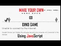 Google Chrome s DINO GAME using JAVASCRIPT HTML CSS