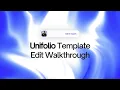 Unifolio Framer Template Edit Walkthrough