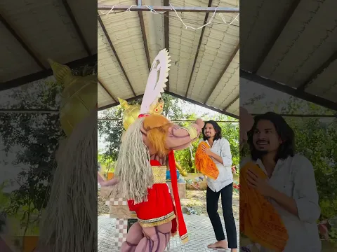Yee kaya hoo gyaa ❤️🔱😱 #hanuman #hanumanji #shorts