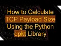 How to Calculate TCP Payload Size Using the Python dpkt Library