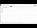 Beginners Guide to Google Sheets Lesson 1