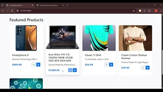 Full Stack E-commerce Website HTML CSS JavaScript Django python Project