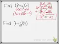 Function Notation with Operations part 2