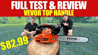 CHEAPEST Top Handle Chainsaw on Amazon VEVOR Cut Test Review