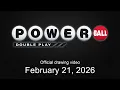 Powerball Double Play drawing for February 21 2026