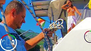 #75 Our FIRST MED Mooring with our Catamaran in Turkey | Sailing Sisu Leopard 45 Blue Water Cruising