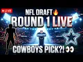 NFL Draft ROUND 1 LIVE Picks Trades SHOCKERS Cowboys Watch Party