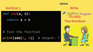 Write Python Program to Add Two Numbers Different Methods Python Programming
