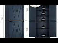 Gracie Oaks Navy Blue Cabinet as Pantry Storage etc