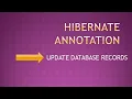 How to update records using hibernate annotation with eclipse edit records of database