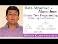 13 15 Programming of Binary Tree Counting Leaf nodes