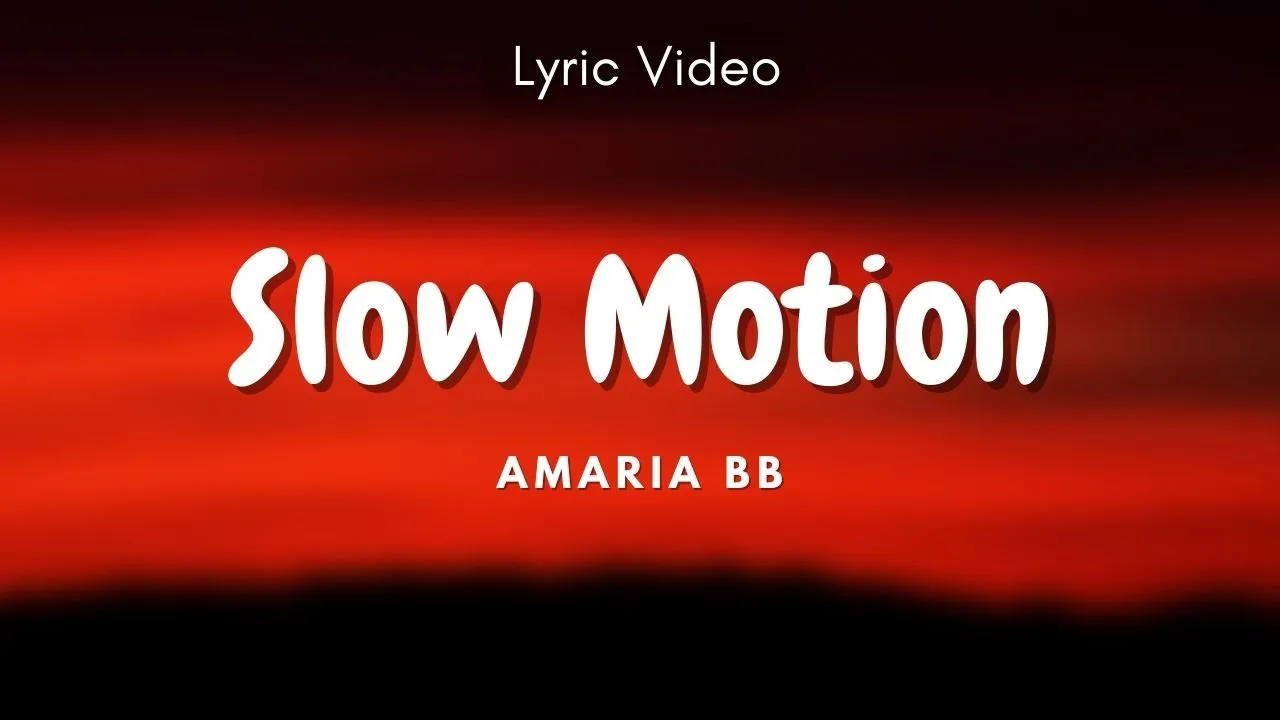 (Tiktok Girl Tiki Tiki Tok) Slow Motion - AMARIA BB || Lyric Video