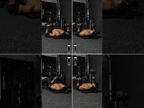 no bench, no bounce. strict db chest presses only