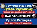 Python Programming Unit 5 One shot Python Packages or Library Unit 5 One shot IMP
