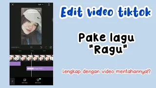 Edit video tiktok pake lagu \