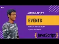 JavaScript L12 - Events in JavaScript in Hindi