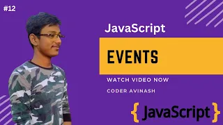 JavaScript L12 - Events in JavaScript in Hindi