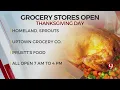 Alternative Grocery Stores Open On Thanksgiving Day