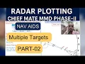 Radar Plotting Multiple Targets Explained Chief Mate Phase-II By Capt Sunil Bhabha