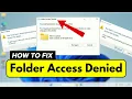 How To Fix Folder Access Denied - You need permission to perform this action in Windows