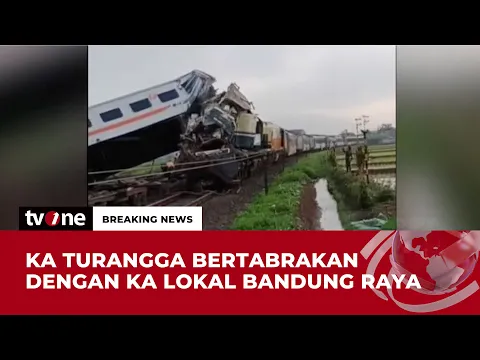 Update Tabrakan KA Turangga dan KA Bandung Raya, 3 Orang Tewas