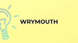 What is the meaning of the word WRYMOUTH