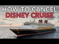 How to cancel and get full refund from Disney cruise reservation