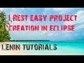 1 Restful WebServices RestEasy project creation in eclipse