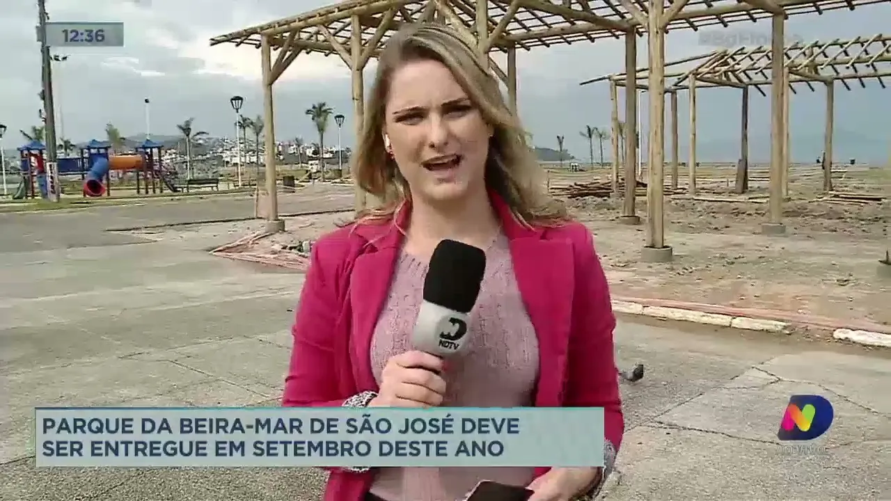 Parque da Beira-Mar de São José deve ser entregue em setembro deste ano