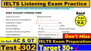 IELTS Listening Practice Test 2023 With Answers Real Exam 302 