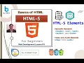 Learn Basics of HTML 5 Lesson HTML5 Elements