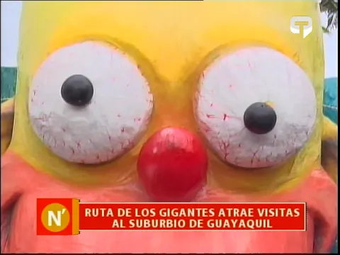 Ruta de los gigantes atrae visitas al suburbio de Guayaquil