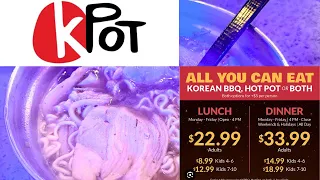 FIRST TIME at KPOT Korean BBQ Hot Pot Lakeside Village Lakeland FL Food Adventure